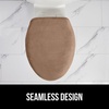 image:imageGORILLA GRIP Soft Chenille Toilet Lid Seat Cover 195x185 GrayTaupe