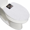 image:imageGORILLA GRIP Soft Chenille Toilet Lid Seat Cover 195x185 GrayWhite