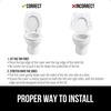 image:imageGORILLA GRIP Soft Chenille Toilet Lid Seat Cover 195x185 GrayWhite