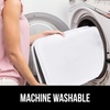 image:imageGORILLA GRIP Soft Chenille Toilet Lid Seat Cover 195x185 GrayWhite
