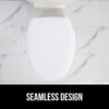 image:imageGORILLA GRIP Soft Chenille Toilet Lid Seat Cover 195x185 GrayWhite