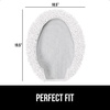 image:imageGORILLA GRIP Soft Chenille Toilet Lid Seat Cover 195x185 GrayWhite