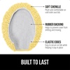 image:imageGORILLA GRIP Soft Chenille Toilet Lid Seat Cover 195x185 GrayYellow