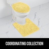 image:imageGORILLA GRIP Soft Chenille Toilet Lid Seat Cover 195x185 GrayYellow