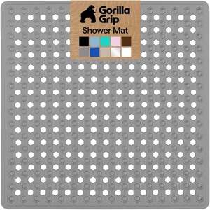 image:imageGORILLA GRIP Bath Tub Shower Mat Bathtub Floor Liner 35x16 ClearGray Opaque