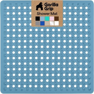 image:imageGORILLA GRIP Bath Tub Shower Mat Bathtub Floor Liner 35x16 ClearSky Blue Opaque