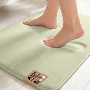 image:imageGORILLA GRIP Memory Foam Toilet Rug for Bathroom 225x195 GreySage