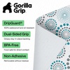 image:imageGORILLA GRIP Shelf Liner Kitchen Drawer Protector 12x240 MarbleSpiral Gray Turquoise White