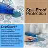 image:imageGORILLA GRIP Shelf Liner Kitchen Drawer Protector 12x240 MarbleSpiral Gray Turquoise White