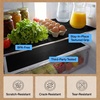 image:imageGORILLA GRIP Shelf Liner NonAdhesive Cabinet Liners 12x20 ClearBlack Onyx Ribbed
