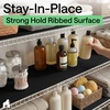 image:imageGORILLA GRIP Shelf Liner NonAdhesive Cabinet Liners 12x20 ClearBlack Onyx Ribbed