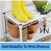 image:imageGORILLA GRIP Shelf Liner NonAdhesive Cabinet Liners 12x20 ClearBright White Ribbed