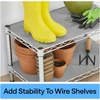 image:imageGORILLA GRIP Shelf Liner NonAdhesive Cabinet Liners 12x20 ClearGray Ribbed