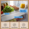image:imageGORILLA GRIP Shelf Liner NonAdhesive Cabinet Liners 12x20 ClearLight Gray Ribbed