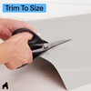 image:imageGORILLA GRIP Shelf Liner NonAdhesive Cabinet Liners 12x20 ClearLight Gray Ribbed