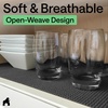 image:imageGORILLA GRIP powerGRIP Drawer Shelf and Cabinet Liner 12x10 Light GrayCharcoal