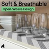 image:imageGORILLA GRIP powerGRIP Drawer Shelf and Cabinet Liner 12x10 Light GrayChevron GrayWhite