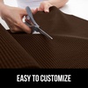 image:imageGORILLA GRIP powerGRIP Drawer Shelf and Cabinet Liner 12x10 Light GrayChocolate