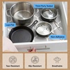 image:imageGORILLA GRIP powerGRIP Drawer Shelf and Cabinet Liner 12x10 Light GrayQuatrefoil GrayWhite