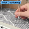 image:imageGORILLA GRIP powerGRIP Drawer Shelf and Cabinet Liner 12x10 Light GrayQuatrefoil GrayWhite