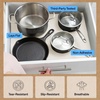 image:imageGORILLA GRIP powerGRIP Drawer Shelf and Cabinet Liner 12x10 Light GraySnow White