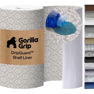 image:imageGORILLA GRIP Shelf Liner Kitchen Drawer Protector 12x240 MarbleBeigeCream