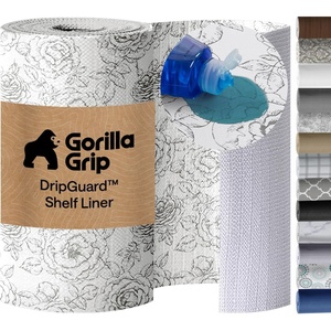 image:imageGORILLA GRIP Shelf Liner Kitchen Drawer Protector 12x240 MarbleVintage Rose
