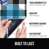 image:imageGORILLA GRIP LeakGuard Under Sink Mat for Kitchen Cabinet 24x30 CharcoalBuffalo Checkered Black White