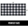 image:imageGORILLA GRIP LeakGuard Under Sink Mat for Kitchen Cabinet 24x30 CharcoalBuffalo Checkered Black White