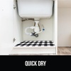 image:imageGORILLA GRIP LeakGuard Under Sink Mat for Kitchen Cabinet 24x30 CharcoalBuffalo Checkered Black White