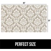 image:imageGORILLA GRIP LeakGuard Under Sink Mat for Kitchen Cabinet 24x30 CharcoalDamask TaupeCream