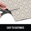 image:imageGORILLA GRIP LeakGuard Under Sink Mat for Kitchen Cabinet 24x30 CharcoalDamask TaupeCream