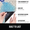 image:imageGORILLA GRIP LeakGuard Under Sink Mat for Kitchen Cabinet 24x30 CharcoalDamask TaupeCream