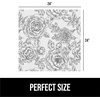 image:imageGORILLA GRIP LeakGuard Under Sink Mat for Kitchen Cabinet 24x30 CharcoalFloral Gray