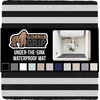 image:imageGORILLA GRIP LeakGuard Under Sink Mat for Kitchen Cabinet 24x30 CharcoalStripe BlackWhite