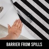 image:imageGORILLA GRIP LeakGuard Under Sink Mat for Kitchen Cabinet 24x30 CharcoalStripe BlackWhite