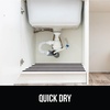 image:imageGORILLA GRIP LeakGuard Under Sink Mat for Kitchen Cabinet 24x30 CharcoalStripe BlackWhite