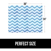 image:imageGORILLA GRIP LeakGuard Under Sink Mat for Kitchen Cabinet 24x30 CharcoalWaves Sky BlueWhite