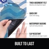 image:imageGORILLA GRIP LeakGuard Under Sink Mat for Kitchen Cabinet 24x30 CharcoalWaves Sky BlueWhite