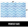 image:imageGORILLA GRIP LeakGuard Under Sink Mat for Kitchen Cabinet 24x30 CharcoalWaves Sky BlueWhite
