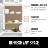 image:imageGORILLA GRIP Peel and Stick Paper Cabinet Liner 118x20 WhiteBeige