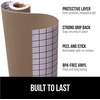 image:imageGORILLA GRIP Peel and Stick Paper Cabinet Liner 118x20 WhiteBeige