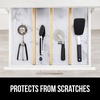 image:imageGORILLA GRIP Peel and Stick Paper Cabinet Liner 118x20 WhiteBlackWhite Stone