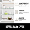 image:imageGORILLA GRIP Peel and Stick Paper Cabinet Liner 118x20 WhiteClear Matte