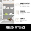 image:imageGORILLA GRIP Peel and Stick Paper Cabinet Liner 118x20 WhiteGray