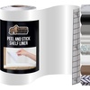 image:imageGORILLA GRIP Peel and Stick Paper Cabinet Liner 118x20 WhiteGray