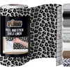 image:imageGORILLA GRIP Peel and Stick Paper Cabinet Liner 118x20 WhiteGray Leopard