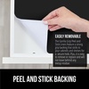 image:imageGORILLA GRIP Peel and Stick Paper Cabinet Liner 118x20 WhiteJet Black