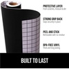 image:imageGORILLA GRIP Peel and Stick Paper Cabinet Liner 118x20 WhiteJet Black