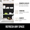 image:imageGORILLA GRIP Peel and Stick Paper Cabinet Liner 118x20 WhiteJet Black